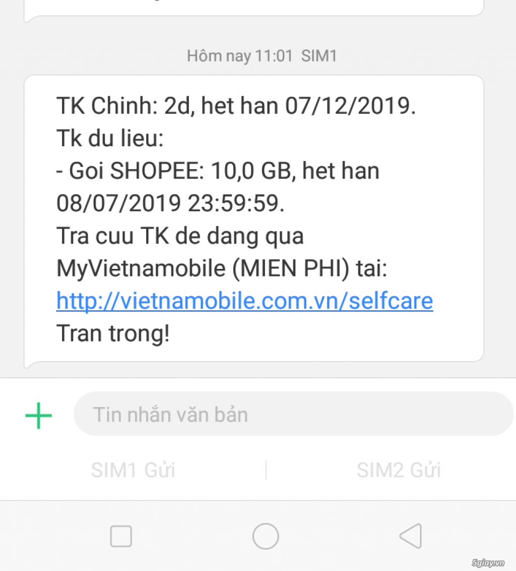 Sim 4G Vietnamobile_10Gb/ngày, 6 tháng không nạp tiền. End 22h59' ngày 04/07/2019 - 3