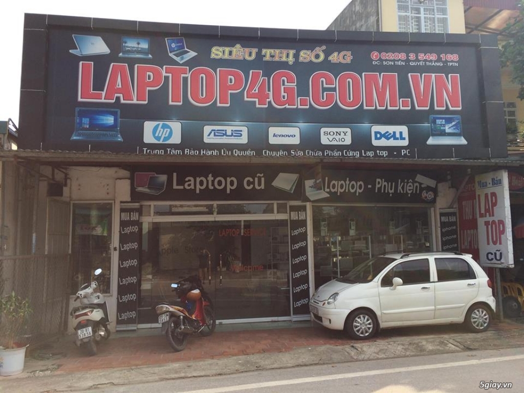 Laptop cũ uy tín nhất Thái Nguyên Siêu thị số 4G