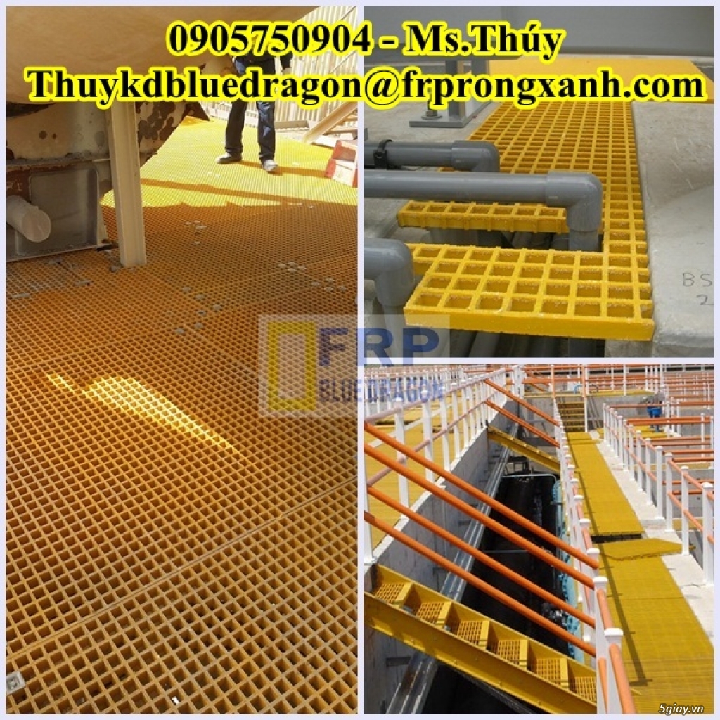 Chuyên cung cấp tấm sàn bằng vật liệu cốt sợi thủy tinh frp grating - 23