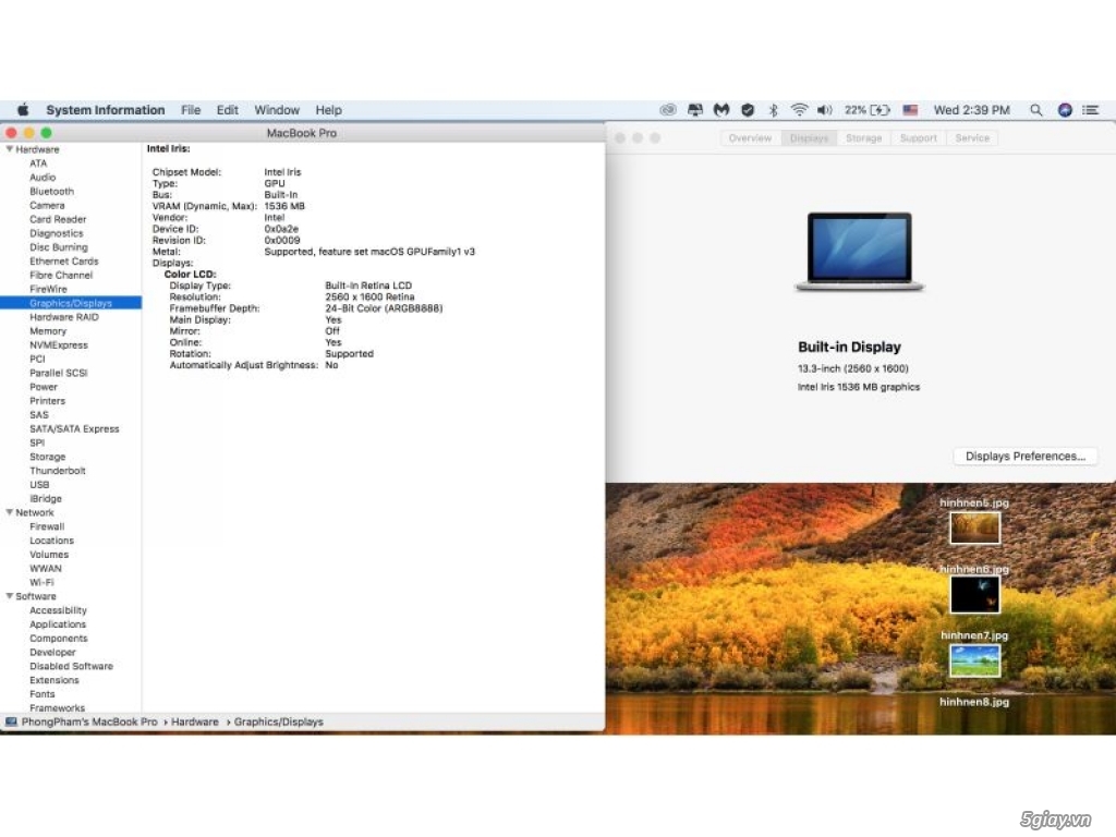 Macbook Retina 13''-Late 2013-Core I5 2.6Ghz 16GB 512GB New 98% - 1