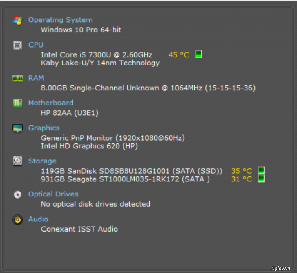 HP ProBook 640 G3  fullHD i5 8 GB SSD 120, 1TB HDD