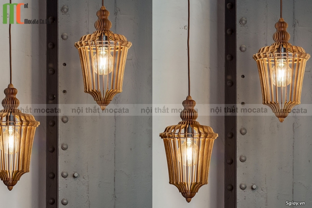 Đèn trang trí gỗ nghệ thuật hiệu ứng ánh sáng độc đáo 179 - 11