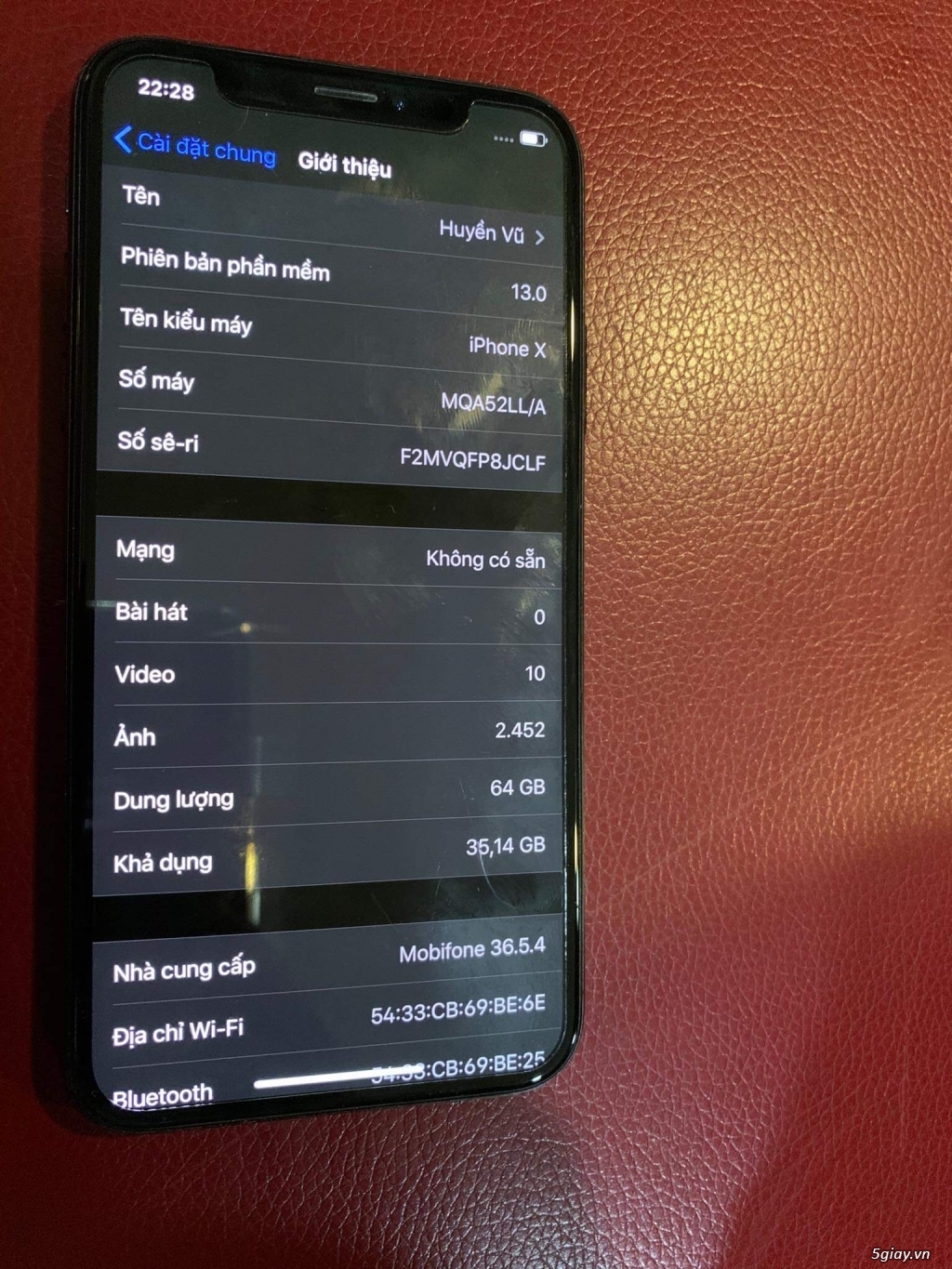 Iphone X quốc tế 64G like new full box - 3