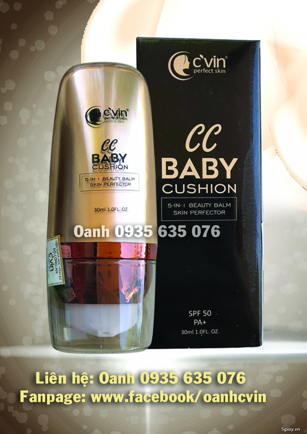 Kem nền cc baby cushion c'vin - 1