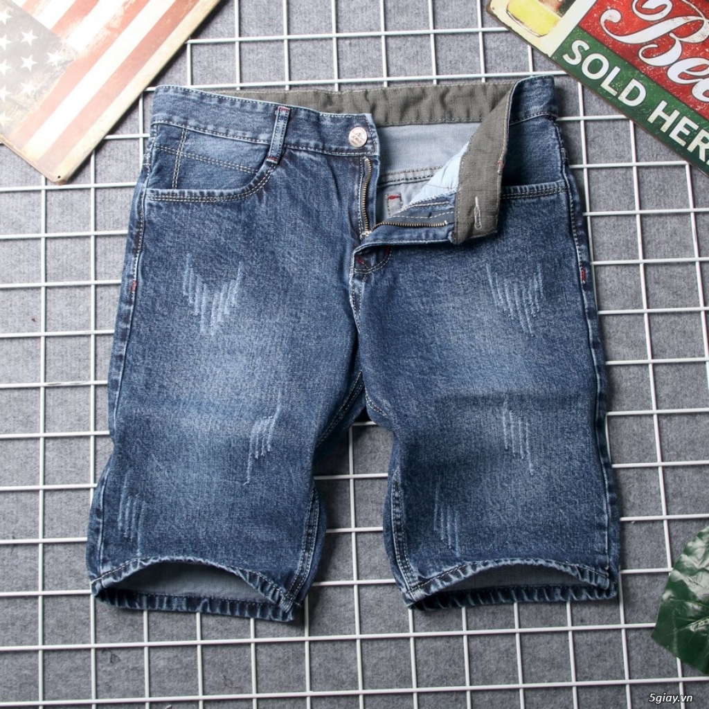 Quần Short Jean Nam Q413 Sỉ