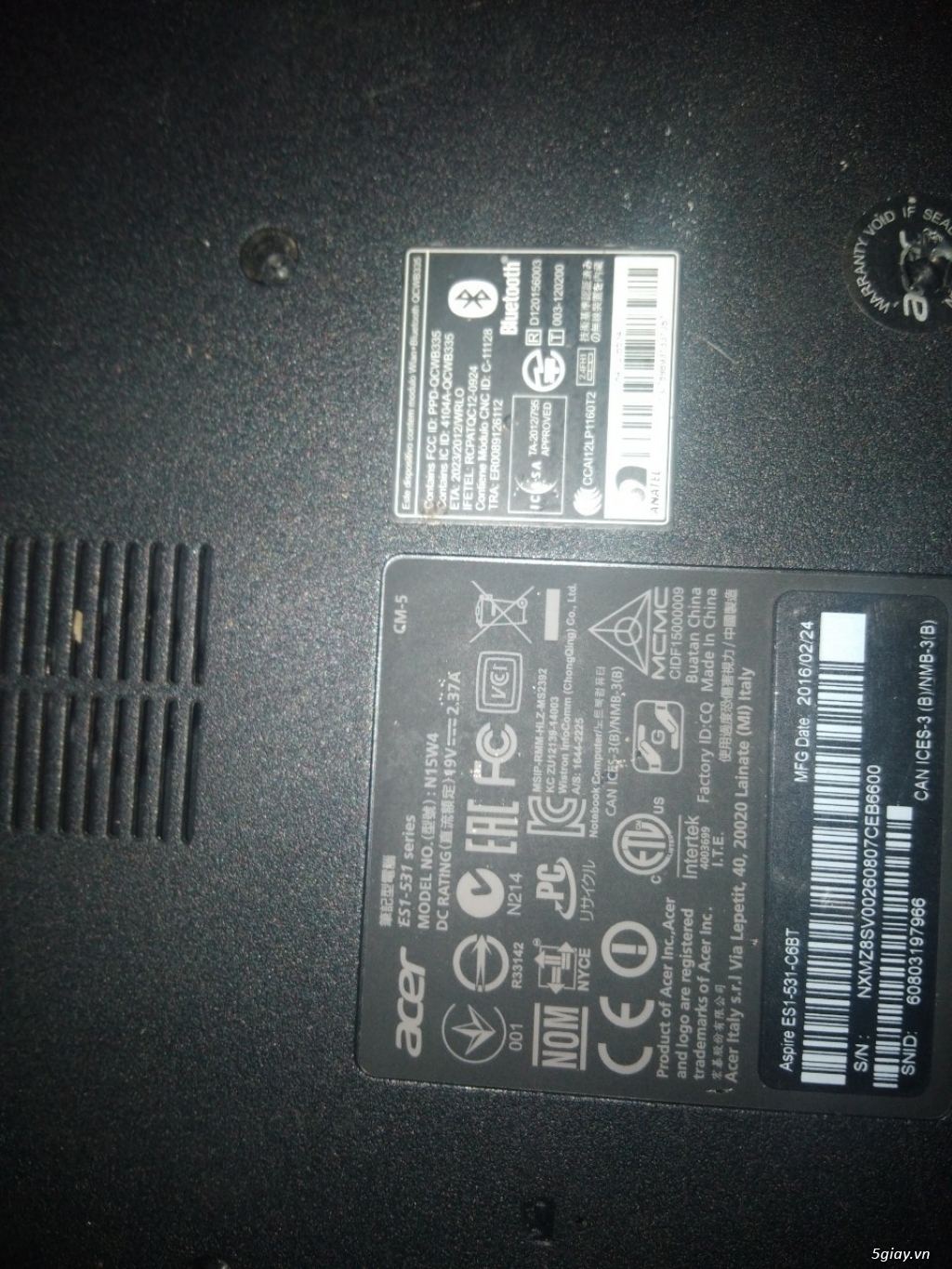 acer es1 531 - 1