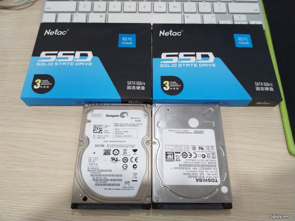 SSD 120GB giá chỉ từ 450k BH 3 năm