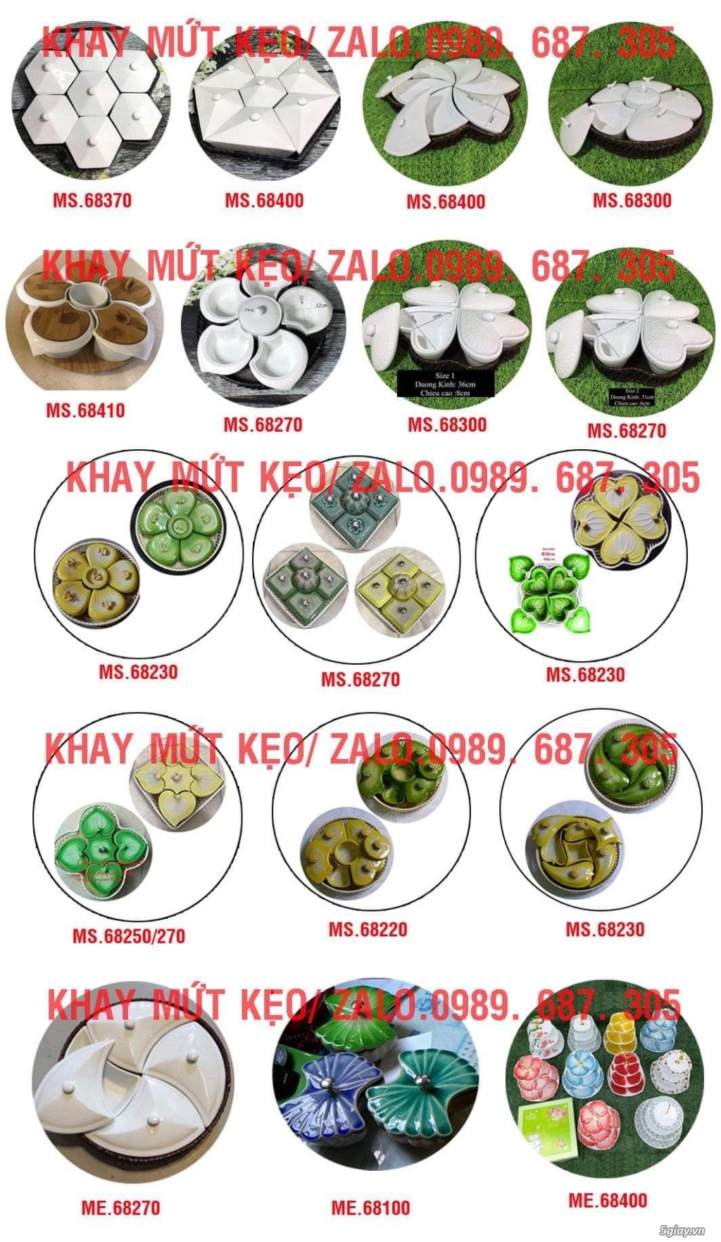 Khay đựng mứt bánh kẹo các loại - 2