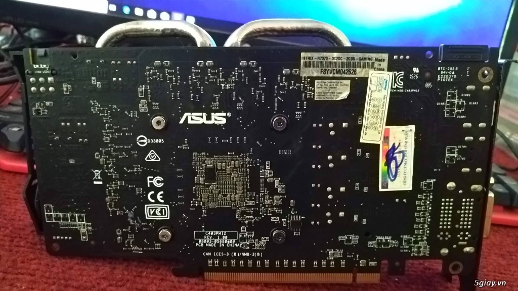 Card Gaming Asus Strix 256 bit DDR5 2G chuyên chơi game mạnh - Asus R7 - 4