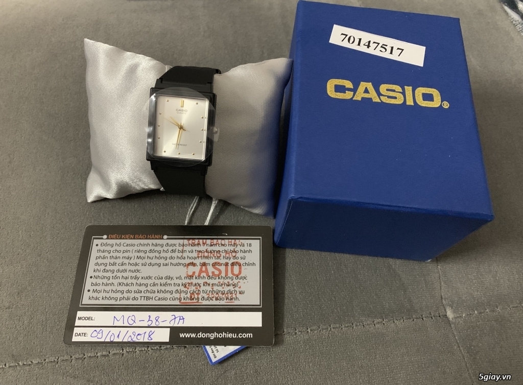 Lên 05 đồng hồ Casio MQ38. ET 22h59 21/7/19