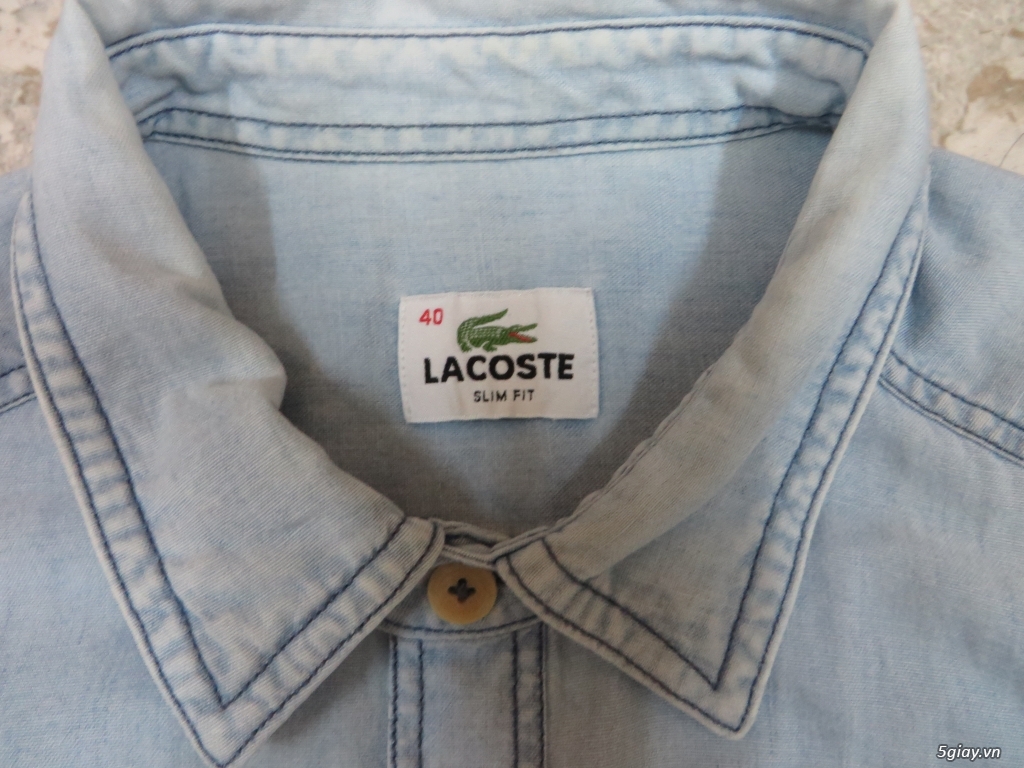 [authentic]denim shirt Lacoste (2nd)---et 23h 21/7/2019 - 2