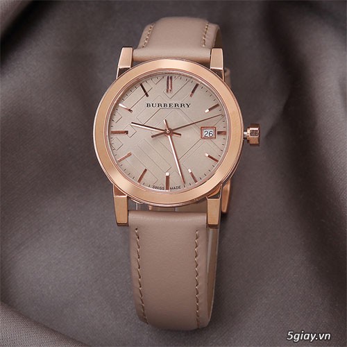 Burberry nữ THE CITY ROSE DIAL ROSE GOLD ION-PLATED BU9131 | 5giay