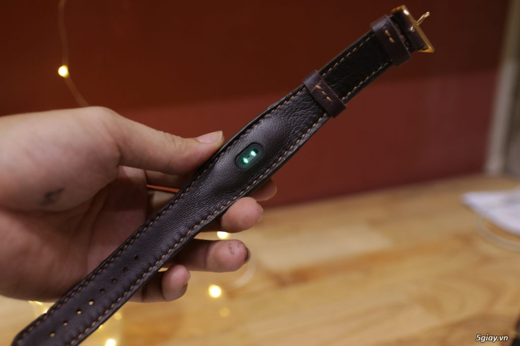 Dây da đồng hồ Handmade, Miband 3, Apple Wacth quẹo lựa - Da thật 100%. End: 22h59p ngày 23/7/2019 - 3