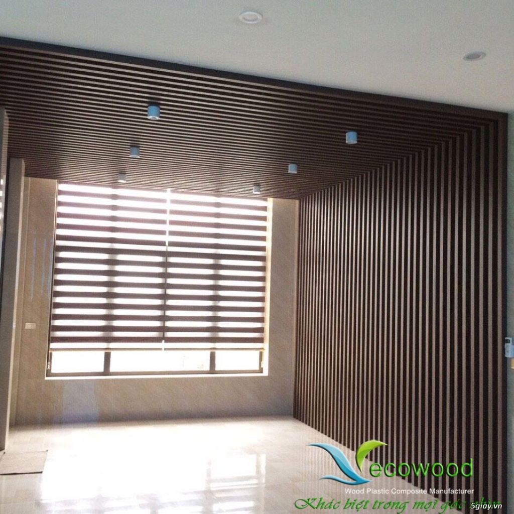 Tấm ốp trần tường, tấm ốp dạng nan 3 sóng bản lớn- ECOWOOD - 4