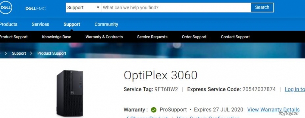 PC Dell Optilex 3060 SFF-1TB HDD Intel® Core™ i5 _8400 _4GBRam