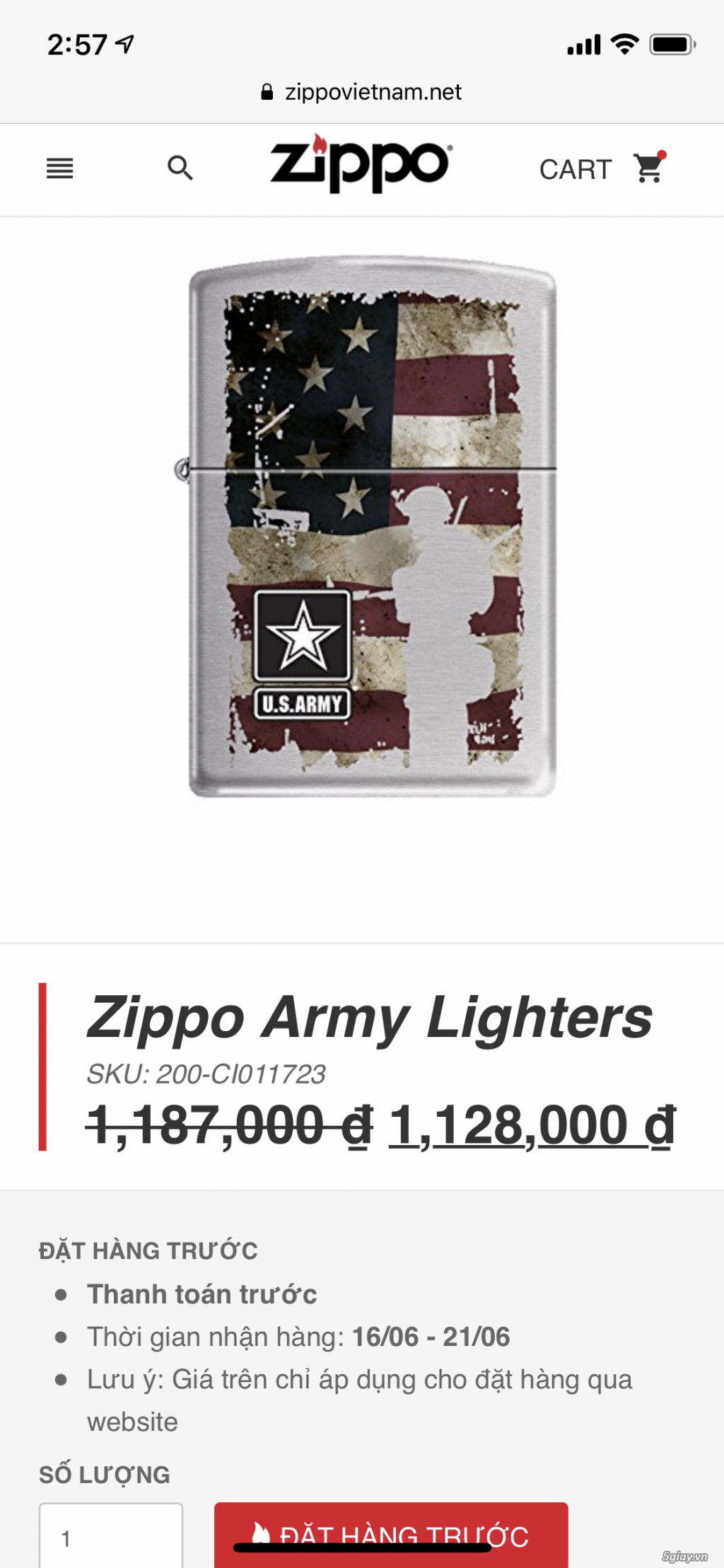 Bán Zippo US ARMY, mới 100% - 5