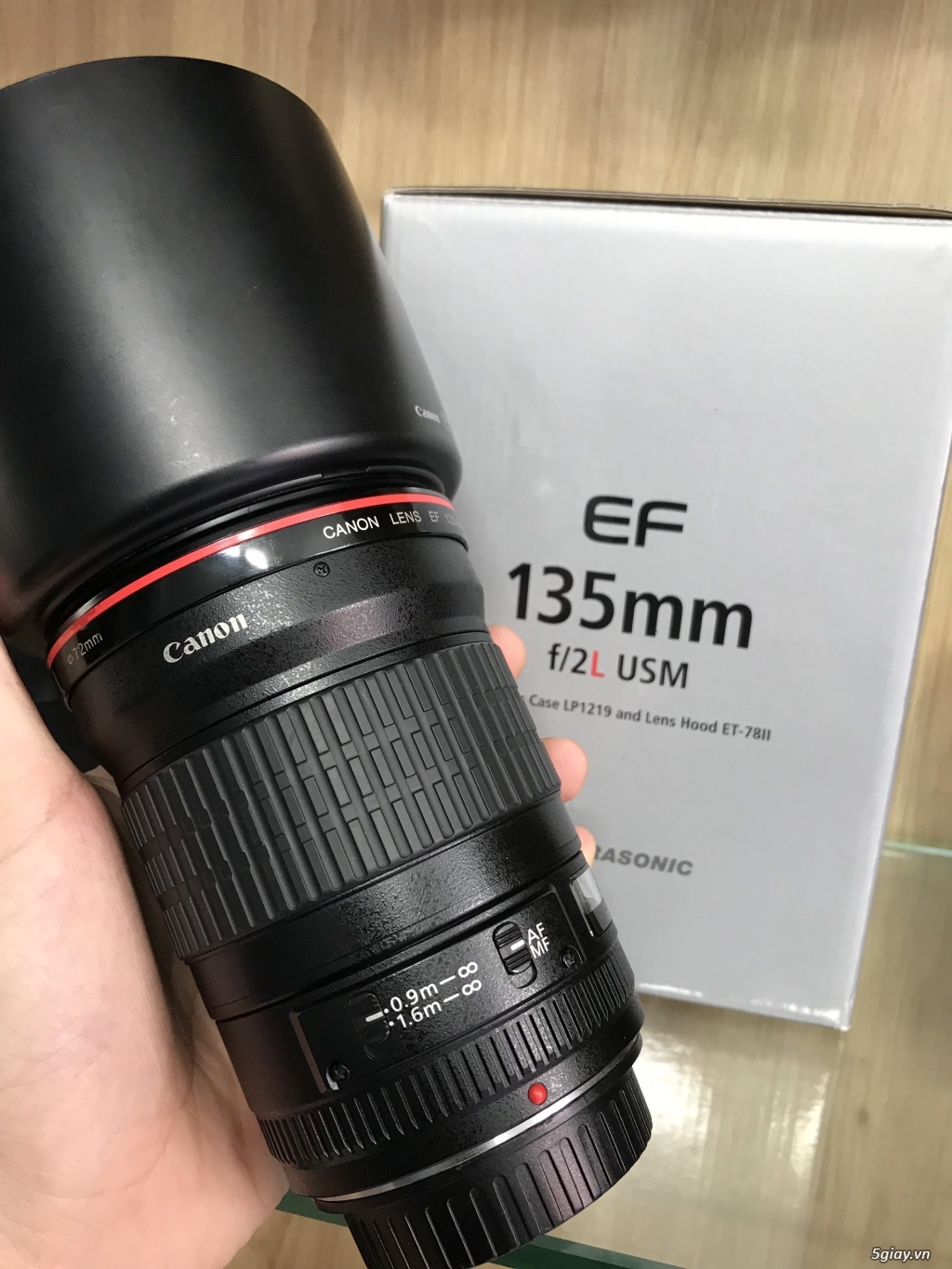 #ThienLongCamera Canon EF 135mm f/2L USM Fullbox - 4