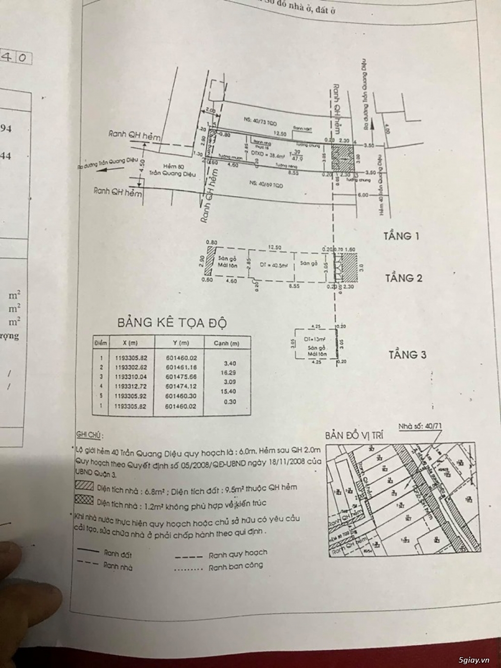 Cần tiền bán gấp nhà Quận 3 - 2