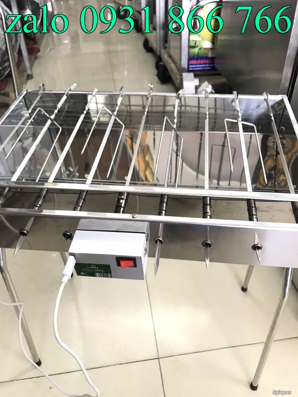 BẾP NƯỚNG THAN HOA TỰ QUAY - 4