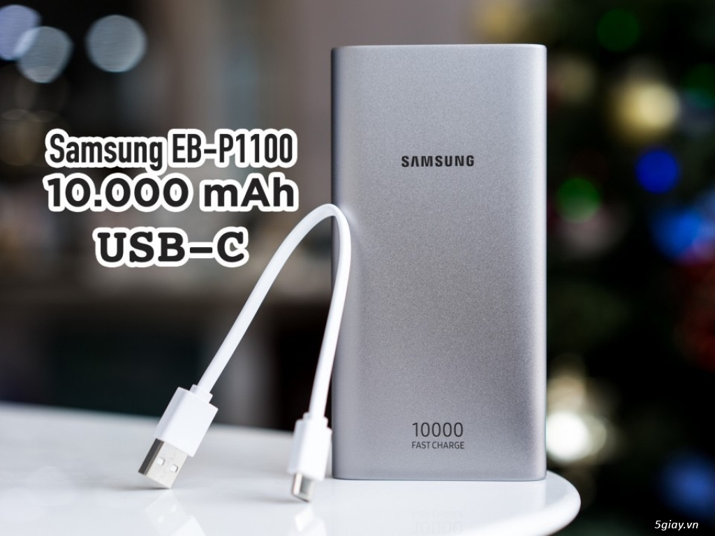 5MS Sạc dự phòng SAMSUNG 10.000mAh Quick Charge 3.0 >< End 22h59 - 3/8/2019 - 2