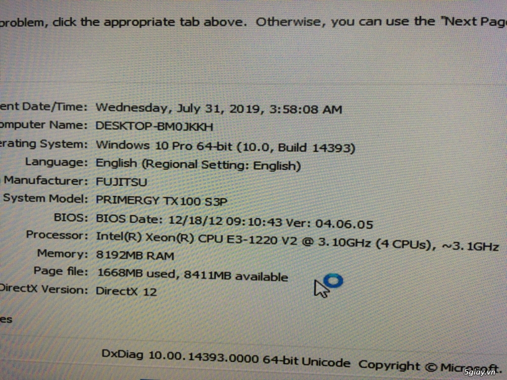 Bán 2 Thùng server Fujitsu Prmergy TX100 S3 (XEON E3 V1220 V2,8G,400G) - 4