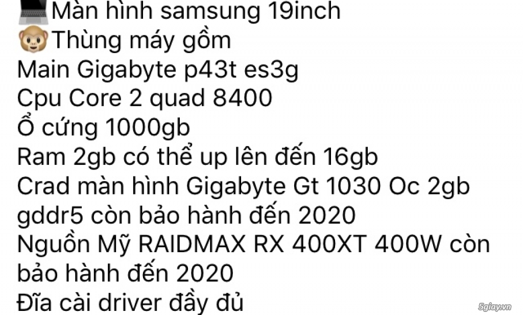 Cần bán bộ máy tính bàn giá đẹp