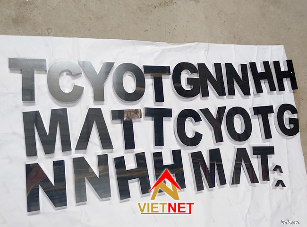 Qc VietNet Xưởng sản xuất chữ inox giá rẻ,chuyên nghiệp và uy tín nhất - 10