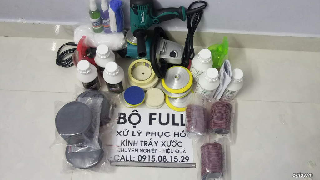 BỘ PULL PHỤC HỒI VÀ XỬ LÝ KÍNH BỊ TRẦY XƯỚC, Ố MỐC, LÓA ... _sau bao n