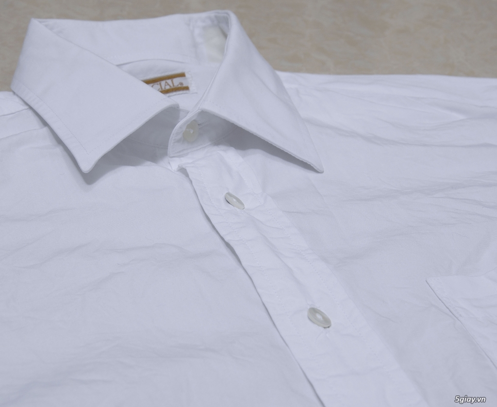 5 áo sơ mi trắng Japan chuẩn công sở mời anh em Bid khởi điểm 150k/ms ET 22h59' - 15/8/2019 - 2