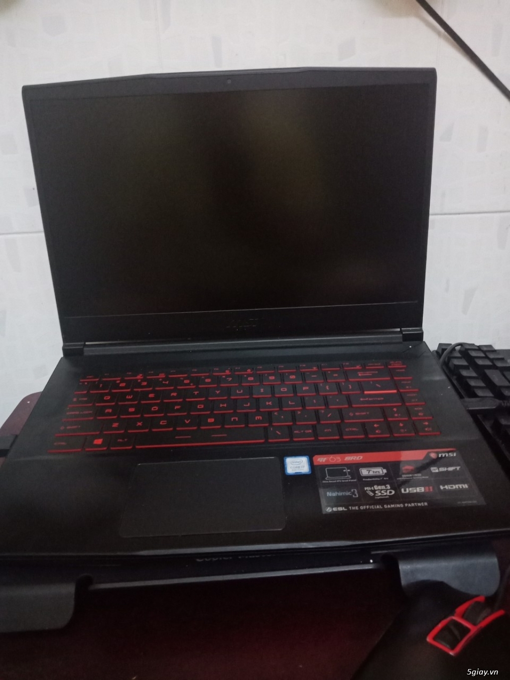 Cần bán: Laptop gaming MSI GF63 8RD-221VN | i7-8750H  mới 99% - 6