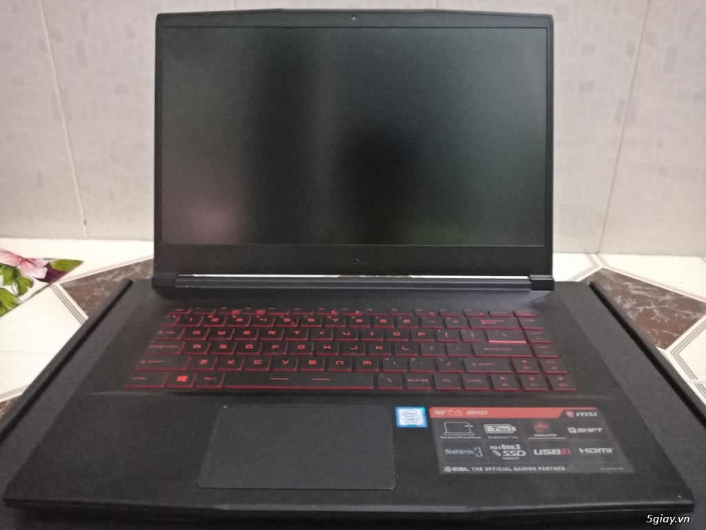 Cần bán: Laptop gaming MSI GF63 8RD-221VN | i7-8750H  mới 99% - 4