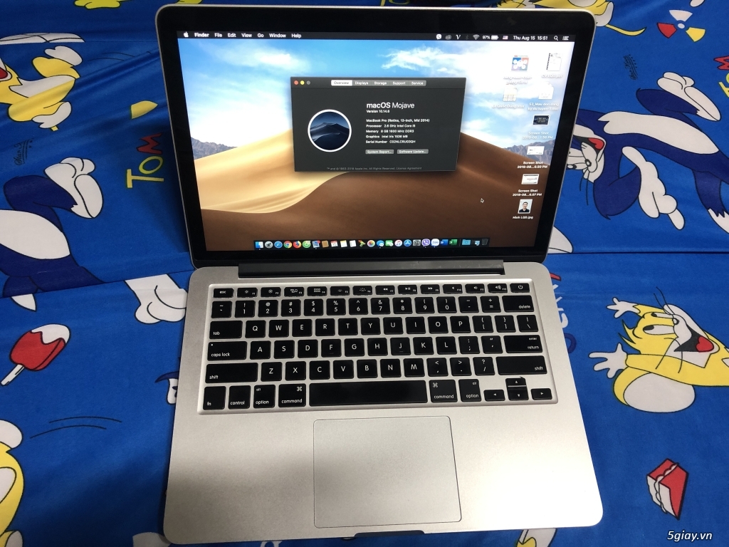 Cần bán Macbook Pro 13 inch SSD 128GB - Ram 8GB Mid 2014 máy đẹp !!! - 3