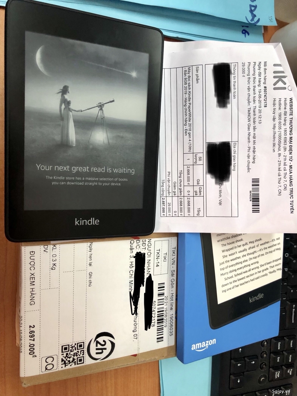 Máy đọc sách Amazon kindle fire gen4 2018 - 1