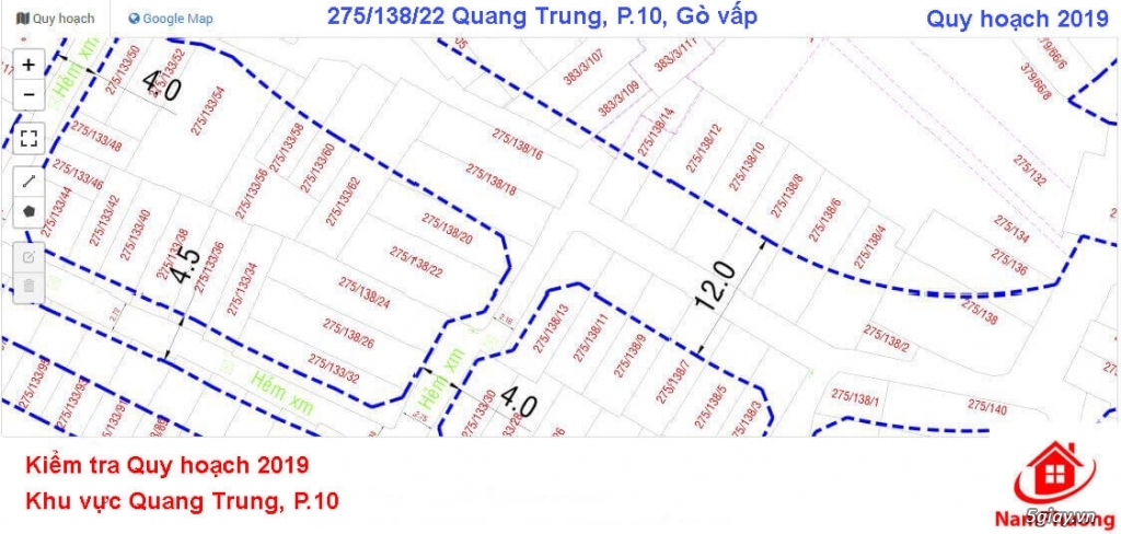 Bán nhà Gò Vấp, hẻm 383 Quang Trung Phường 10. Diện tích Đất : 72m2 - 16