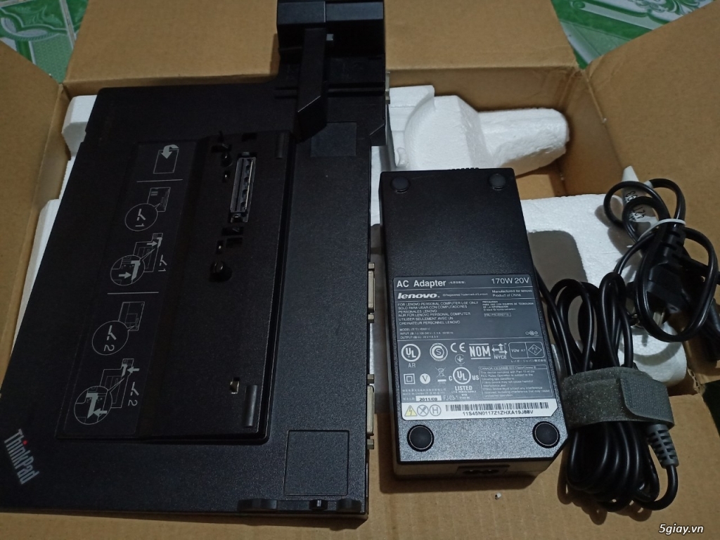 ThinkPad Mini Dock Series 3 T420 W520 X220, Fan W520, Sạc W520-170w - 8