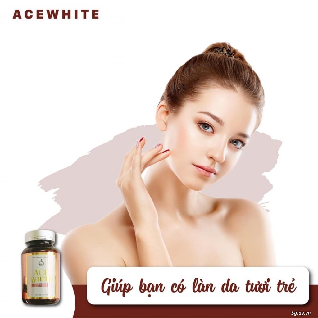 VIÊN UỐNG TRẮNG DA ACE WHITE VỚI COLLAGEN NHẬP KHẨU TỪ MỸ - 4