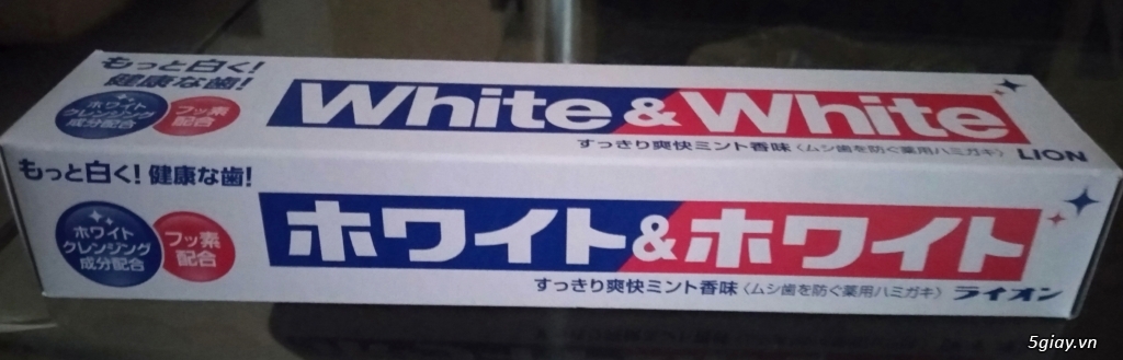 Kem trắng răng White and White, Nhật nội địa