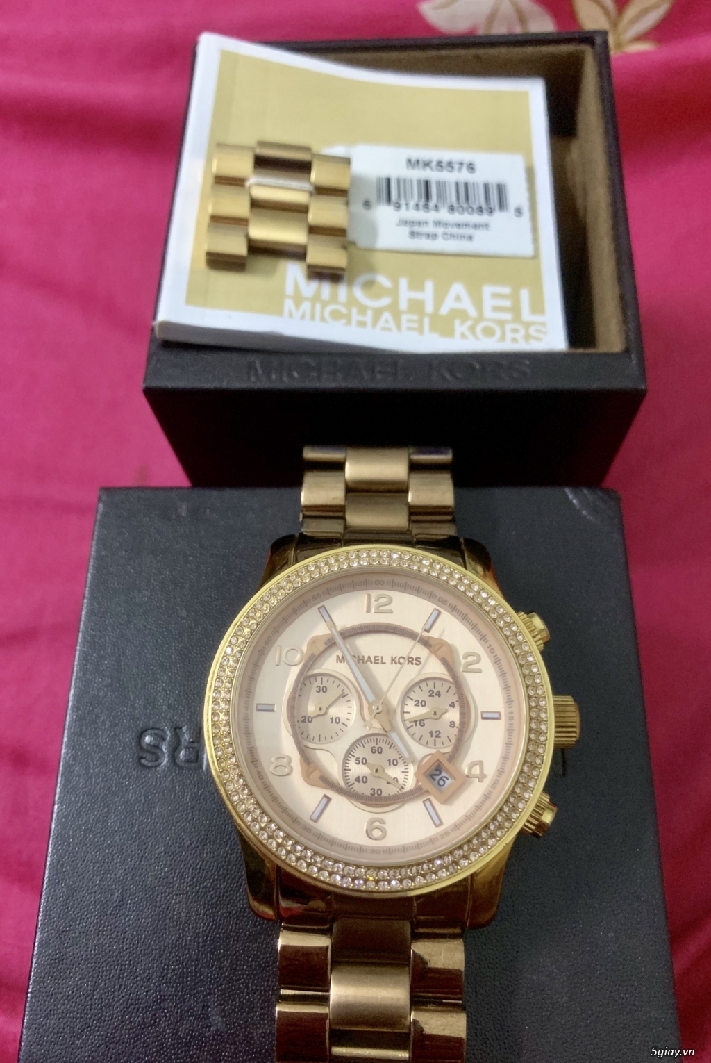 Đồng hồ Michael Kors 5576 auth% full box.Endtime:22h40 ngày 28/08/2019. - 1