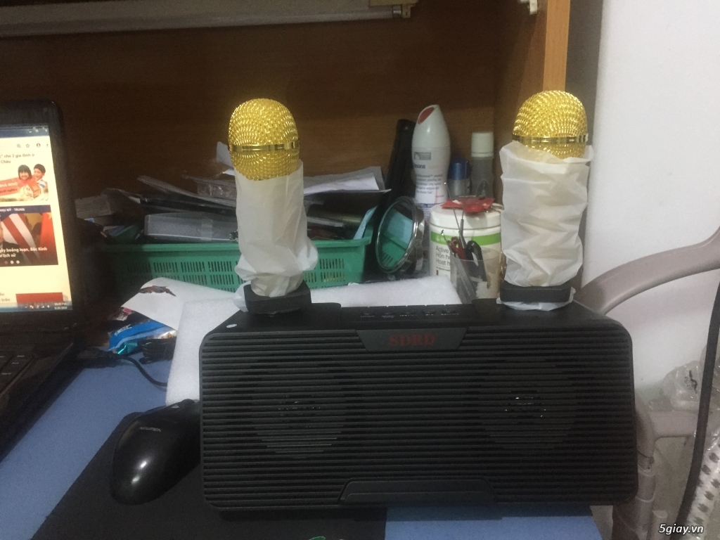 Cần bán karaoke có2mic hàng mới - 2