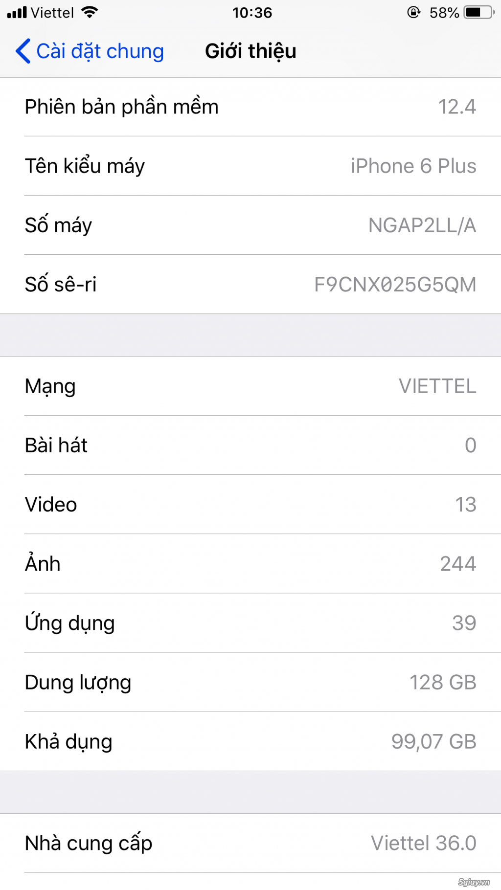 Bán iphone 6 plus grey 128gb - 1
