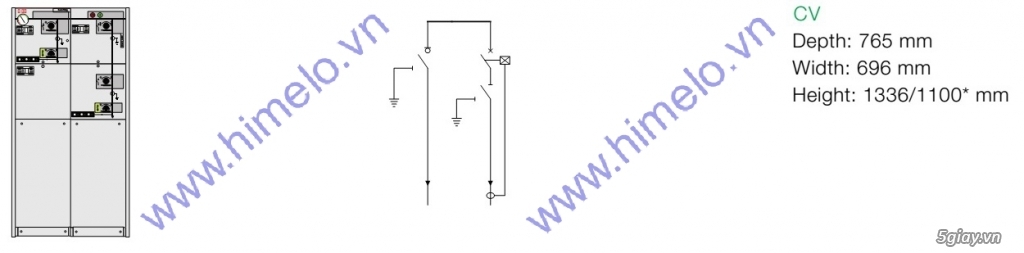 Tủ trung thế RMU 24kV ABB CV - 1