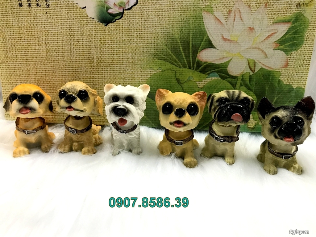 Bộ 6 tượng chó siêu dễ thương - 4