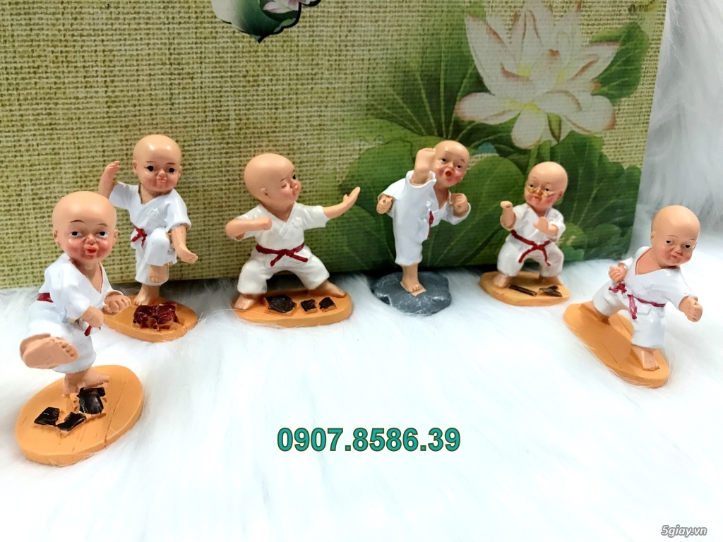 Bộ 6 tượng chú tiểu múa quyền karate - 1