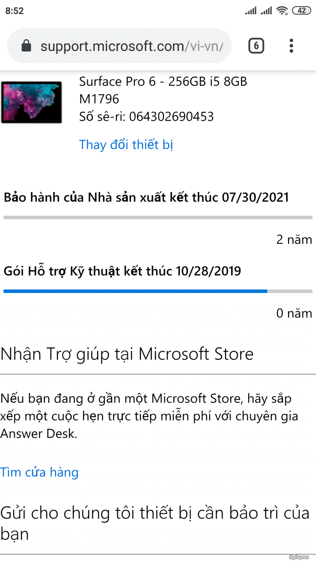 Surface pro6 i5 ssd 256gb - 4