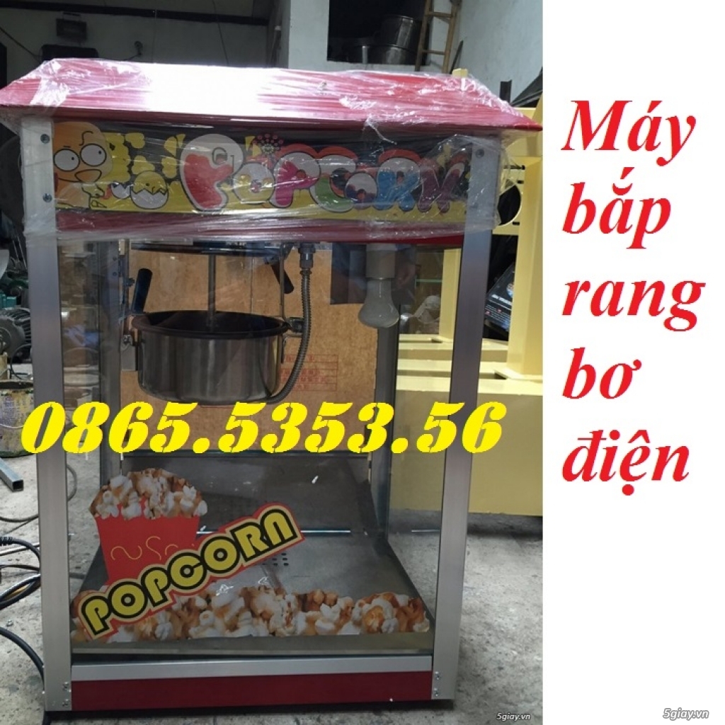 Máy nổ bắp rang bơ điện tủ kính - 1