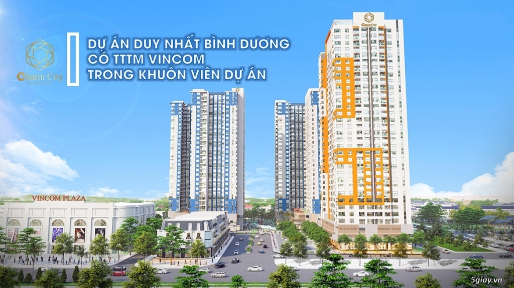 Bình Dương - Charm City căn hộ cao cấp nằm ngay TTTM VINCOM.