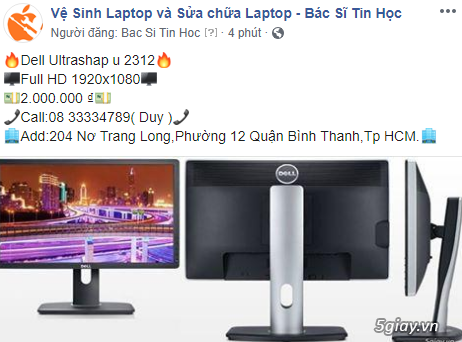 Màn hình Dell Ultrashap u 2312
