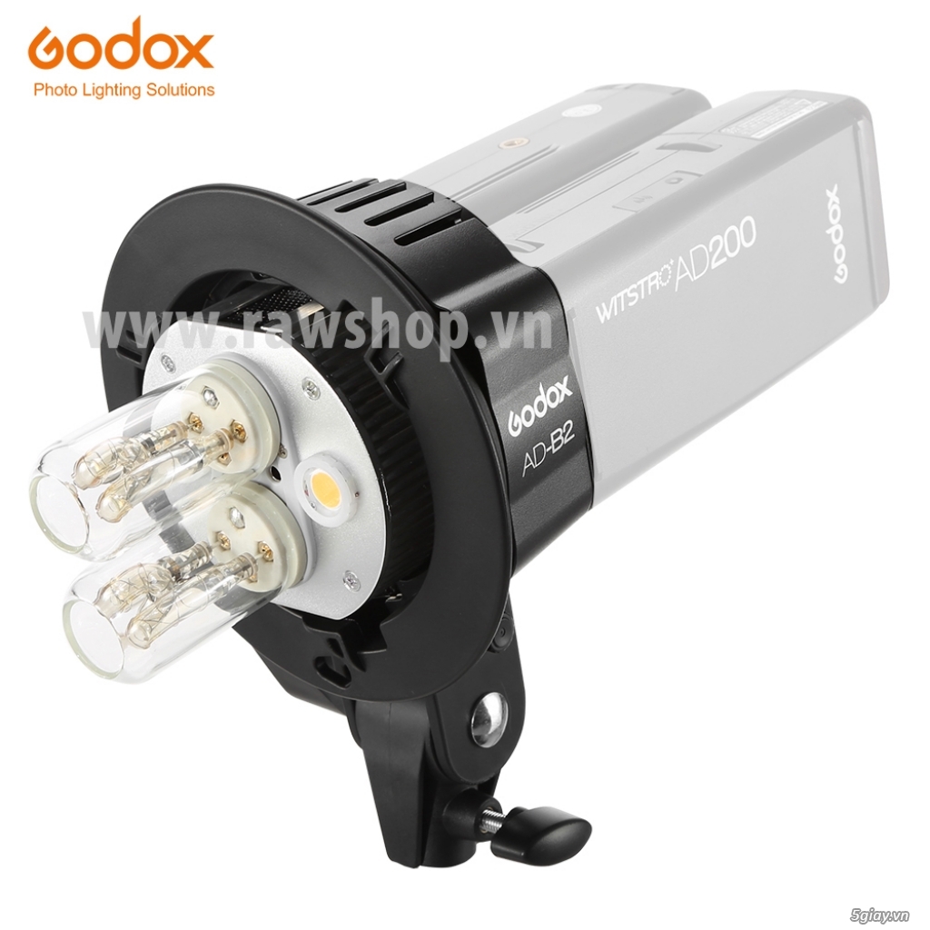 Bán Godox AD-B2 adapter kết hợp 2 đèn AD200 - 1
