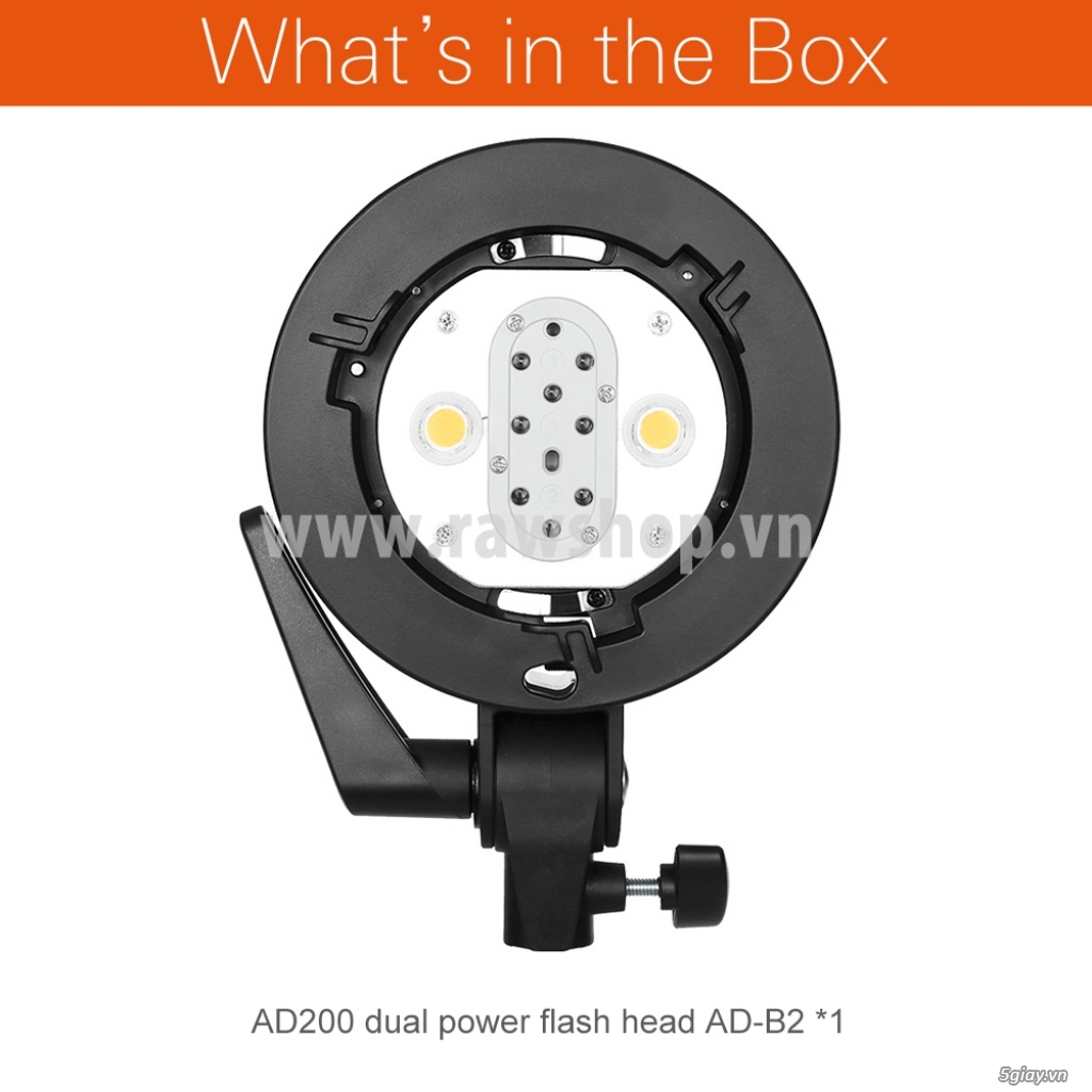 Bán Godox AD-B2 adapter kết hợp 2 đèn AD200