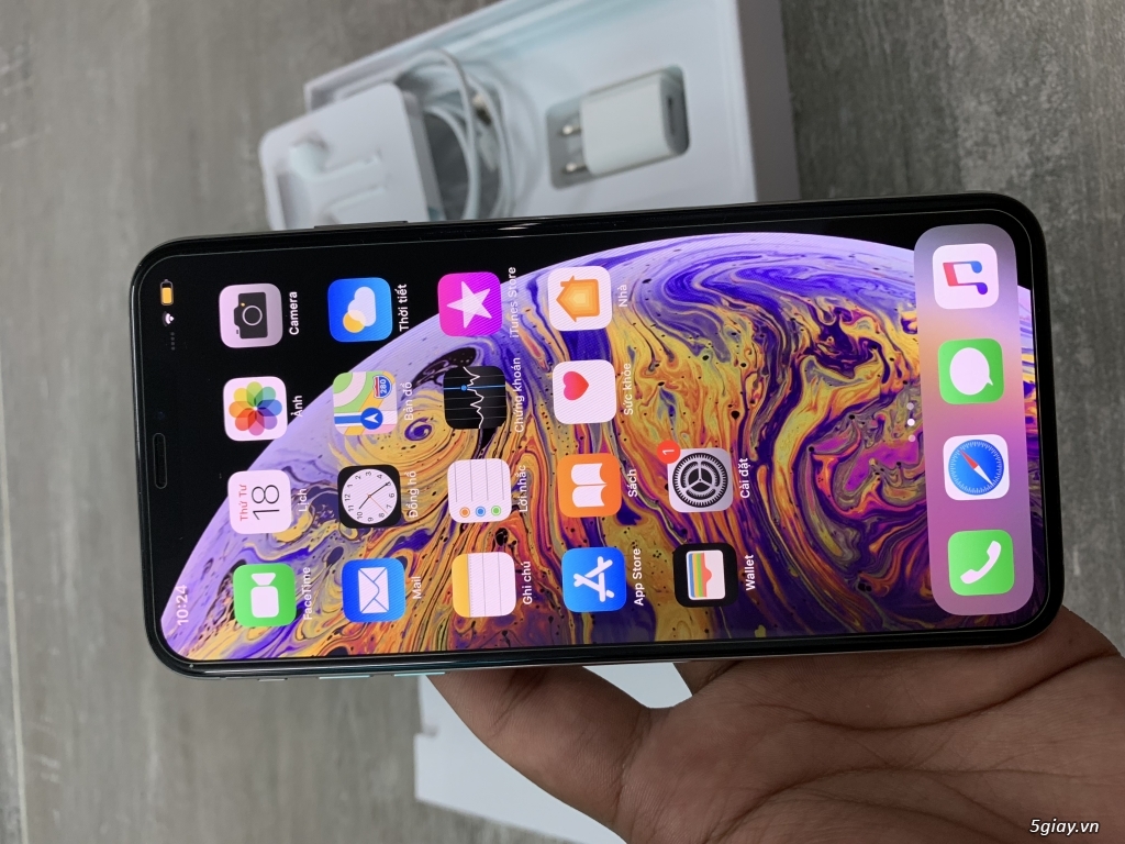 Iphone XS Max 64GB Silver Quốc Tế máy đẹp 99%
